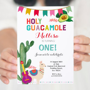 Fiesta Holy Guacamole Verjaardag Meisje of Jongen Kaart