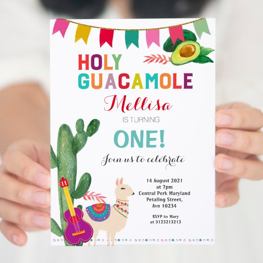 Fiesta Holy Guacamole Verjaardag Meisje of Jongen Kaart