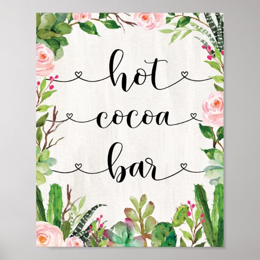 Fiesta Hot Cocoa Bar Bruiloft Feest Verjaardag Dec Poster (Voorkant)