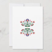 Fiesta Housewarming Party Mexican Floral Invite Kaart (Achterkant)