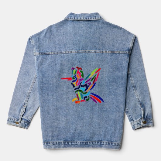 Fiesta Hummingbird Denim Jas Denim Jacket (Achterkant)