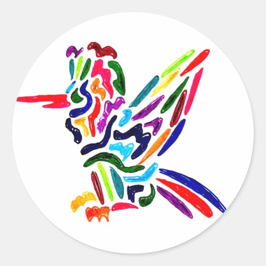 Fiesta Hummingbird Sticker (Voorkant)