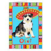 Fiesta Husky Greeting Card (Voorkant)