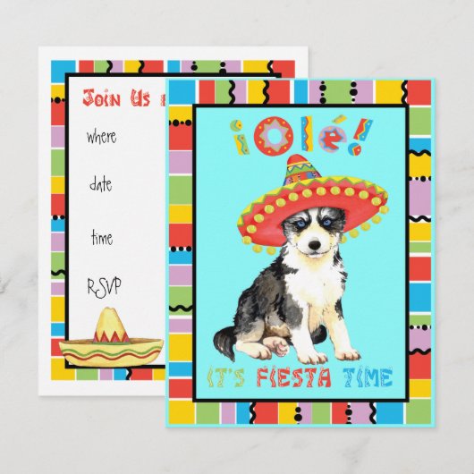 Fiesta Husky Kaart (Voorkant / Achterkant)