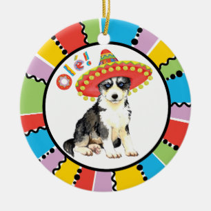 Fiesta Husky Keramisch Ornament