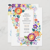 FIESTA-HUWELIJK - Volkskunstbloemen Modern (Voorkant / Achterkant)