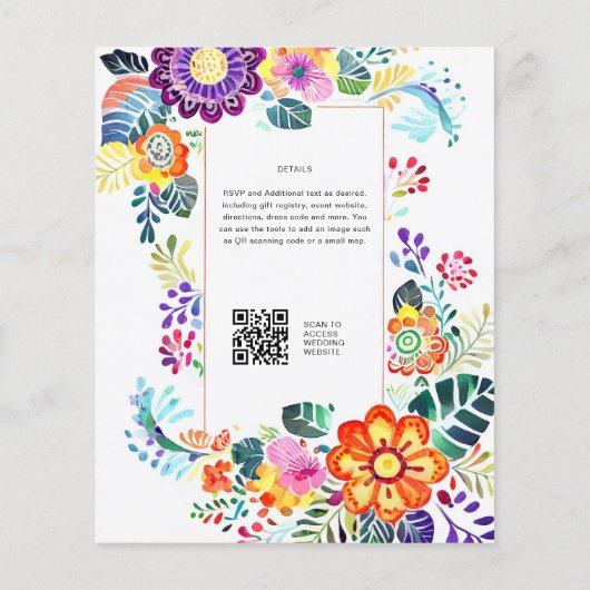 FIESTA-HUWELIJK - Volkskunstbloemen Modern (Achterkant)