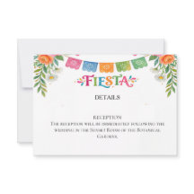 Fiesta Huwelijks RSVP Kaart 