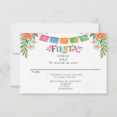 Fiesta Huwelijksreactiekaart RSVP Kaartje (Voorkant)
