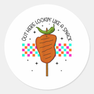 Fiesta in San Antonio die er als een slang uitziet Ronde Sticker