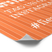 Fiesta Instagram Sign Party Photo Wedding Event Poster (Hoek)