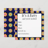 Fiesta Invitation Kaart (Voorkant / Achterkant)