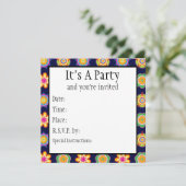 Fiesta Invitation Kaart (Staand voorkant)