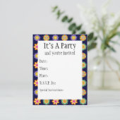 Fiesta Invitation Kaart (Staand voorkant)