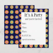 Fiesta Invitation Kaart (Voorkant / Achterkant)