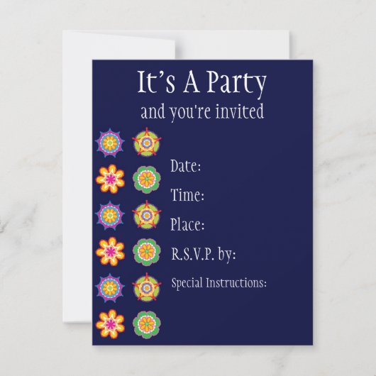 Fiesta Invitation Kaart (Voorkant)