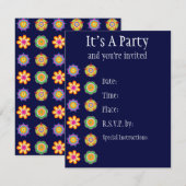 Fiesta Invitation Kaart (Voorkant / Achterkant)