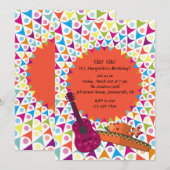 Fiesta Invitation Kaart (Voorkant / Achterkant)