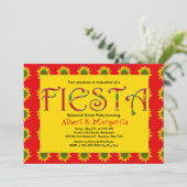 Fiesta Invitation Kaart (Staand voorkant)