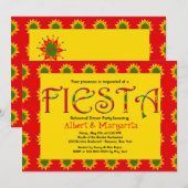 Fiesta Invitation Kaart (Voorkant / Achterkant)