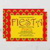 Fiesta Invitation Kaart (Voorkant / Achterkant)