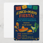 Fiesta Invitation Kaart – bewerkbare party Sjabloo (Voorkant / Achterkant)