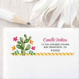 Fiesta Invitation Return Address Label