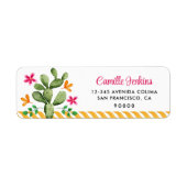 Fiesta Invitation Return Address Label (Voorkant)
