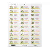 Fiesta Invitation Return Address Label (Full Sheet)