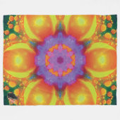 Fiesta Kaleidoscoop Fleece Deken (Voorkant (Horizontaal))
