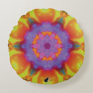 Fiesta Kaleidoscoop Rond Kussen