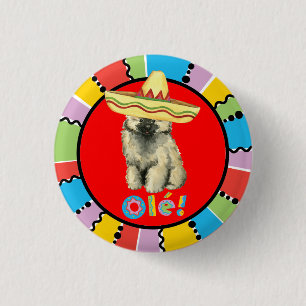 Fiesta Keeshond Ronde Button 3,2 Cm