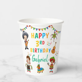 Fiesta kinderen verjaardagsfeestje papieren bekers