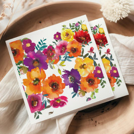 Fiesta Kleurrijk Bloemen Mexicaans Repetitie Diner Servet