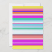 Fiesta kleurrijke bruids douche uitnodiging (Achterkant)