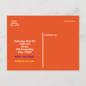 Fiesta kleurrijke Cinco de Mayo Briefkaart uitnodi (Achterkant)