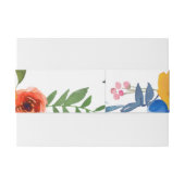 Fiesta Kleurrijke Floral Mexicaanse Bruiloft Uitnodigingen Wikkel (Achterkant Voorbeeld)