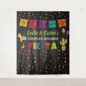 Fiesta koppel bruisparty achtergrond - Piñata Wandkleed (Voorkant)