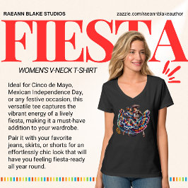 Fiesta Koppel Dansen Vrouwen V-Hals T-shirt