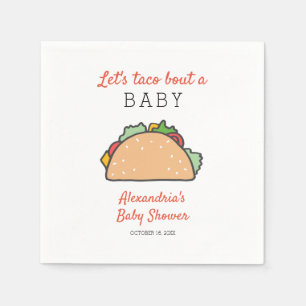 Fiesta Let's Taco Bout a Baby shower Servet