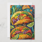 Fiesta "Let's Taco 'over een repetitiediner" Kaart (Achterkant)