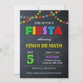 Fiesta Lichten Cinco De Mayo Uitnodiging (Voorkant)