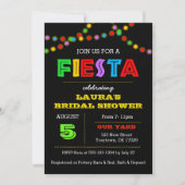 Fiesta Lights Douche uitnodiging (Voorkant)