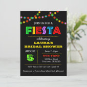 Fiesta Lights Douche uitnodiging (Staand voorkant)
