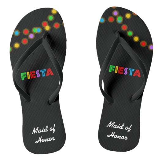 Fiesta Lights Gepersonaliseerde Teenslippers (Voetbed)