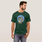 Fiesta Lizard in sombrero met Maracas T-shirt (Voorkant volledig)