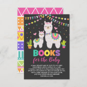 Fiesta Llama Alpaca Cactus Books for Baby Girl Informatiekaartje (Voorkant / Achterkant)