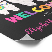 Fiesta Llama Baby shower/Cactus Alpaca Birthday Poster (Hoek)