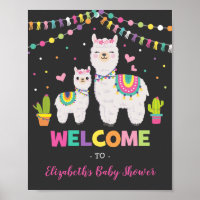 Fiesta Llama Baby shower/Cactus Alpaca Birthday