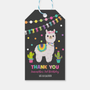 Fiesta Llama Birthday Party Alpaca Dank u Cadeaulabel
